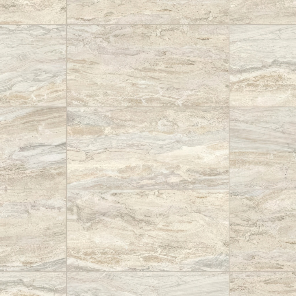 Serene 12x24 Polished Marble Look Porcelain Tile
