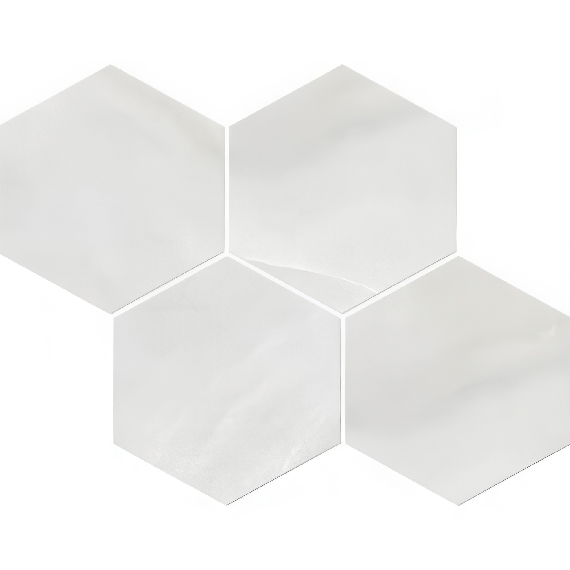 Mozart 6in Hexagon Honed or Polished Marble Look Porcelain Tile (Mozart: Onyx Nuvolato, Polished)