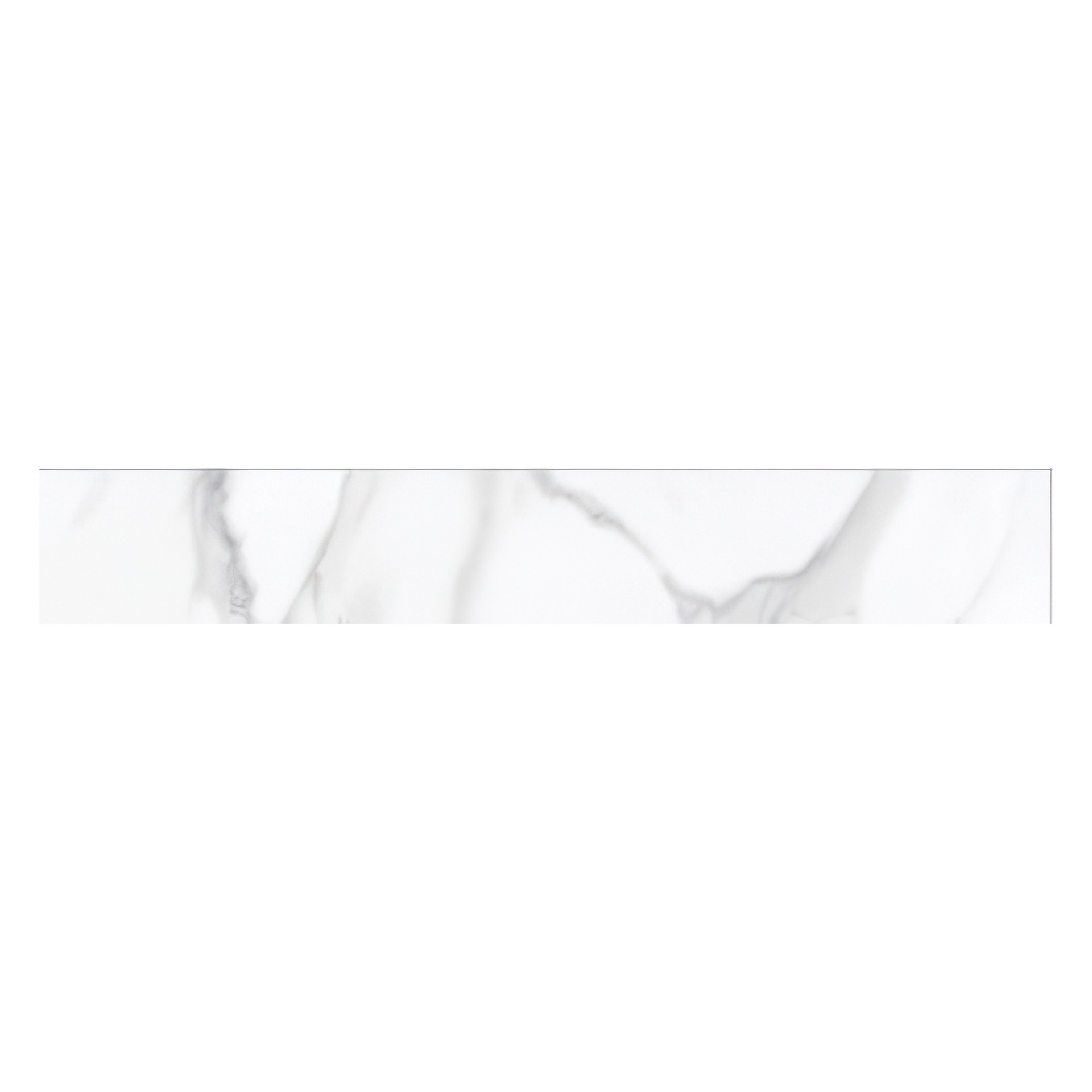 Mozart 4x24 Honed or Polished Marble Look Porcelain Bullnose Tile (Mozart: Statuarietto, Honed)