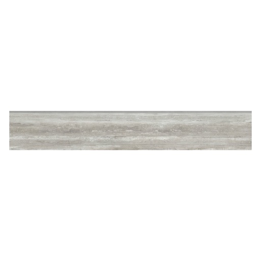 Mozart 4x24 Honed or Polished Marble Look Porcelain Bullnose Tile (Mozart: Travertino Instrata, Polished)