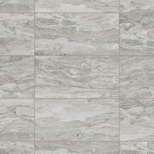 Serene 24x48 Polished Marble Look Porcelain Tile (Serene: Silver)