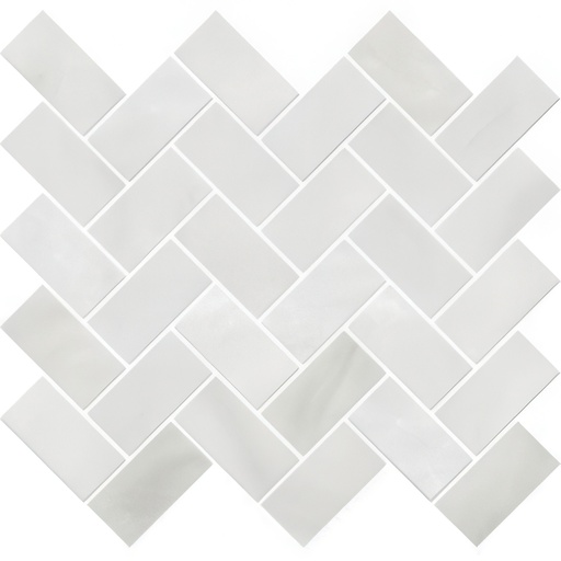 Mozart 1.5x3 Herringbone Honed or Polished Marble Look Porcelain Mosaic Tile (Mozart: Onyx Nuvolato, Polished)