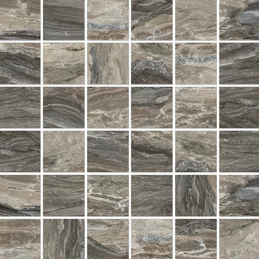 Serene 2x2 Polished Marble Look Porcelain Mosaic Tile (Serene: Taupe)