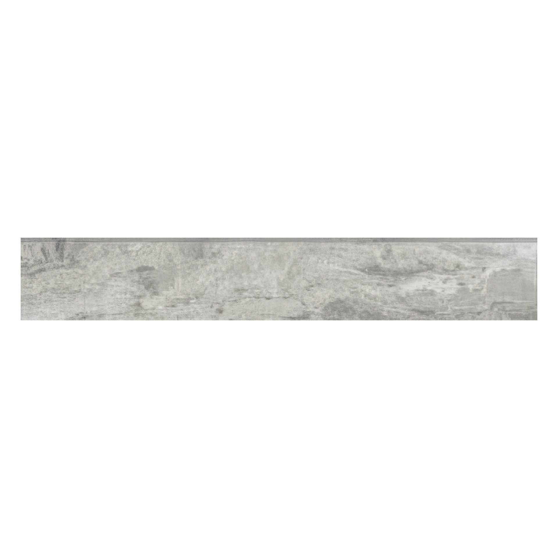Serene 3x24 Polished Marble Look Porcelain Bullnose Tile (Serene: Silver)