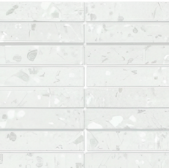 Terrazzo 1.5 x 6 Stacked Matte Porcelain Mosaic Tile (Terrazzo: Ice)