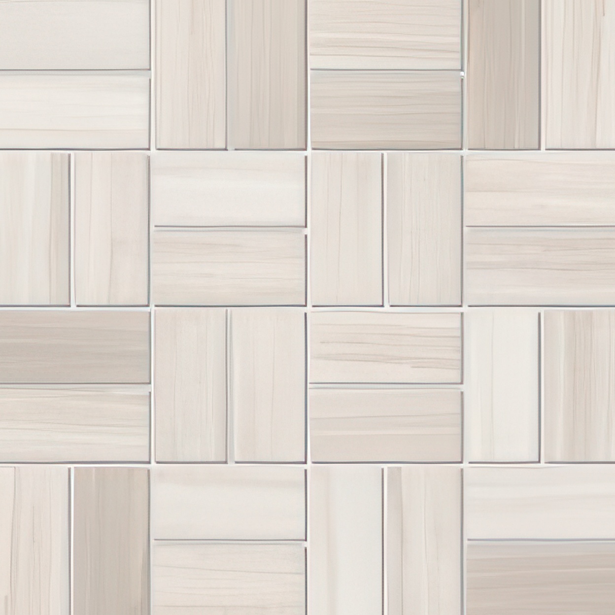 Torrent 1.5x3 Basketweave Natural or Lappato Finish Travertine Look Porcelain Mosaic Tile (Torrent: Bianco, Lappato)