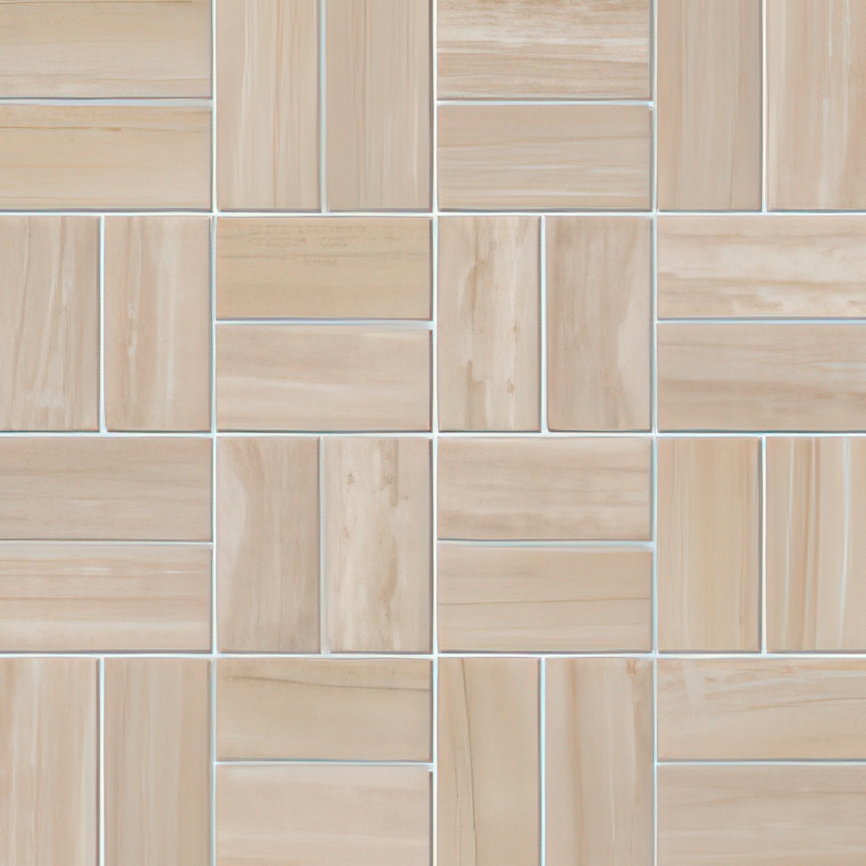 Torrent 1.5x3 Basketweave Natural or Lappato Finish Travertine Look Porcelain Mosaic Tile (Torrent: Crema, Lappato)