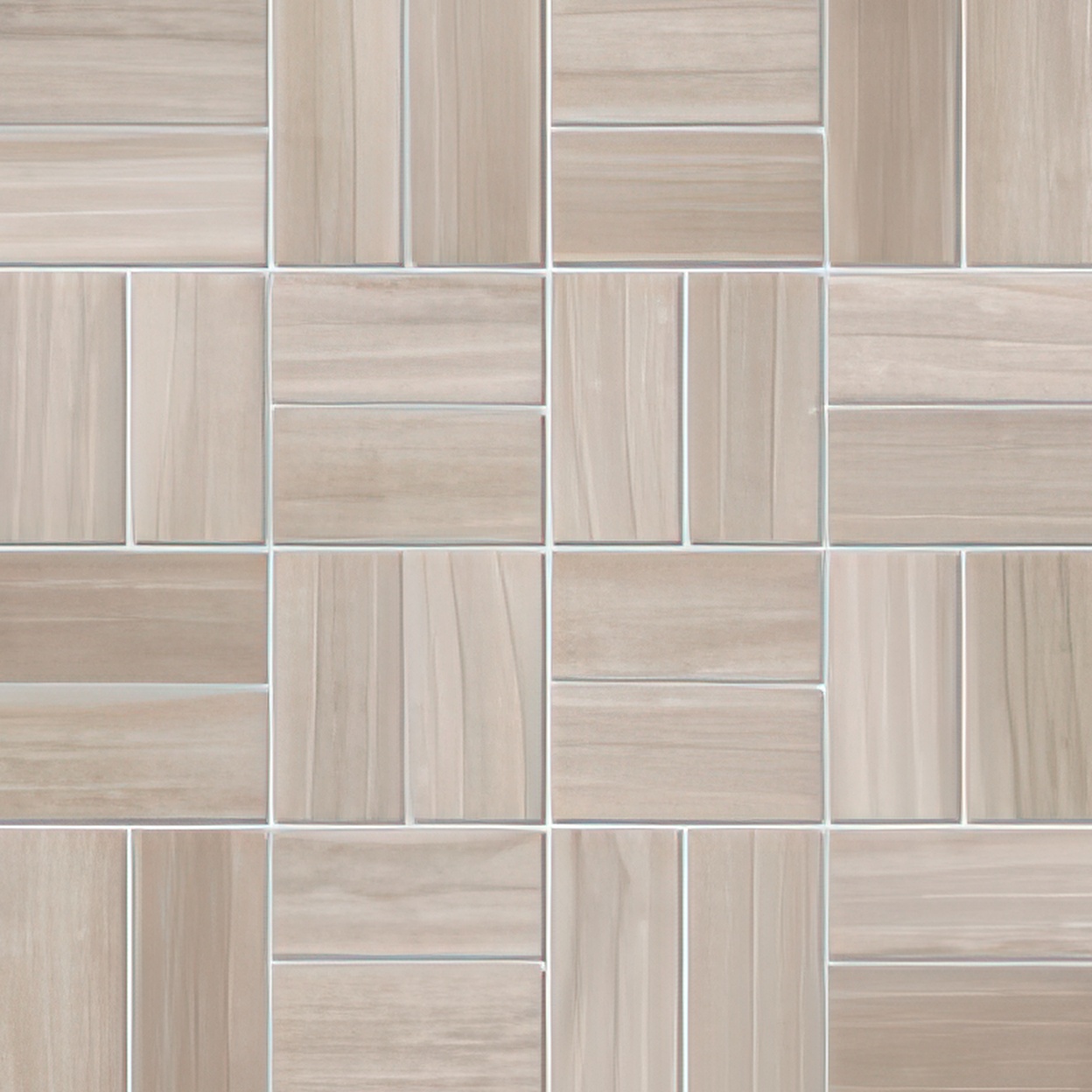 Torrent 1.5x3 Basketweave Natural or Lappato Finish Travertine Look Porcelain Mosaic Tile (Torrent: Taupe, Natural)