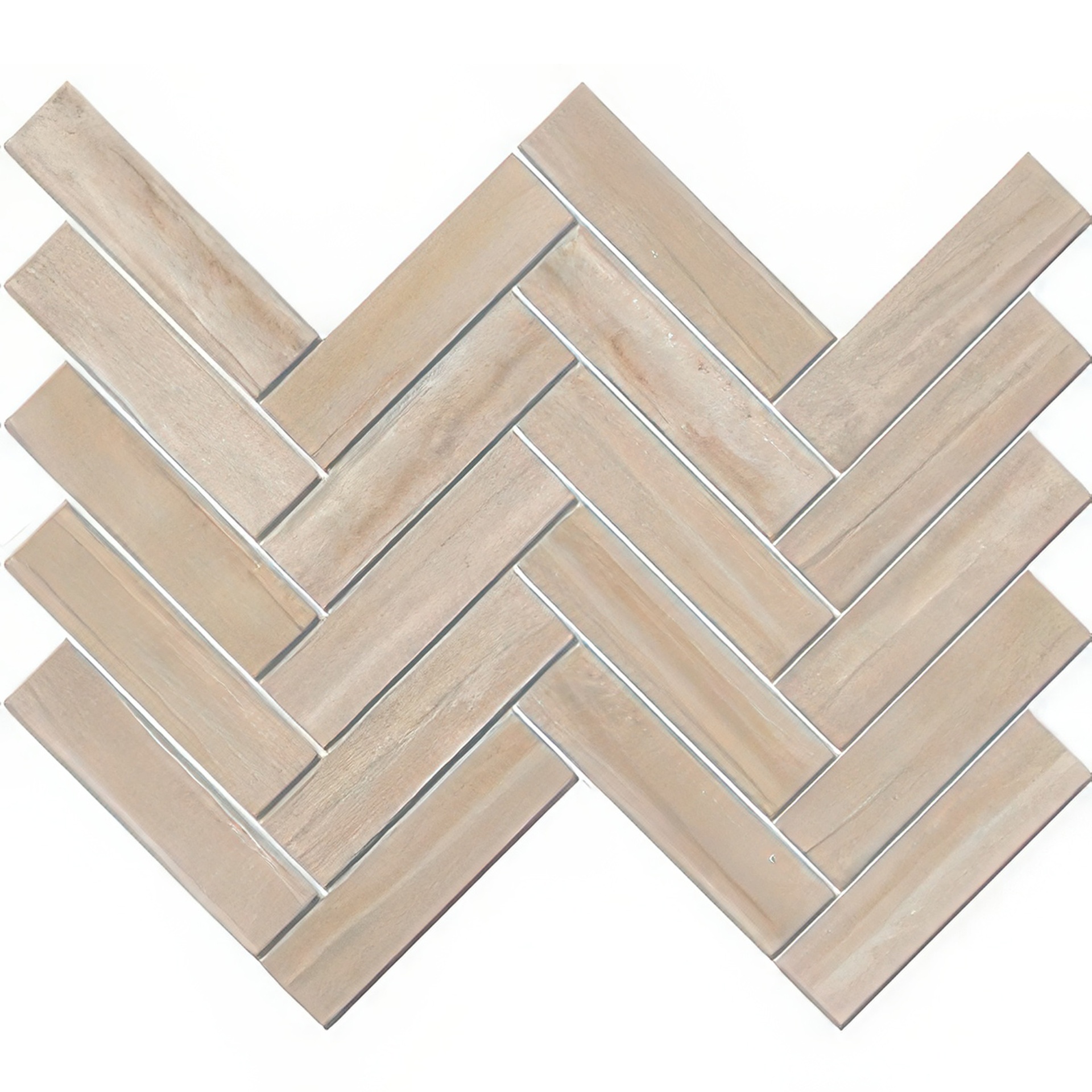Torrent 1.5x6 Herringbone Natural or Lappato Finish Travertine Look Porcelain Mosaic Tile (Torrent: Crema, Lappato)