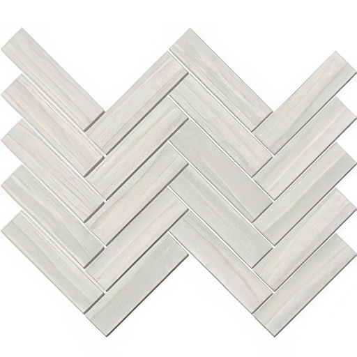 Torrent 1.5x6 Herringbone Natural or Lappato Finish Travertine Look Porcelain Mosaic Tile (Torrent: Grigio, Lappato)