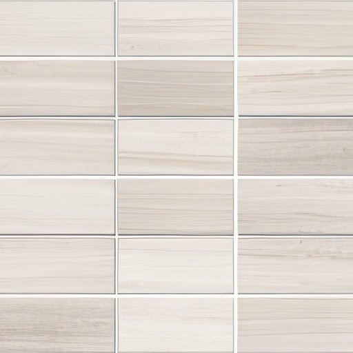 Torrent 2x4 Stacked Natural or Lappato Finish Travertine Look Porcelain Mosaic Tile (Torrent: Bianco, Natural)