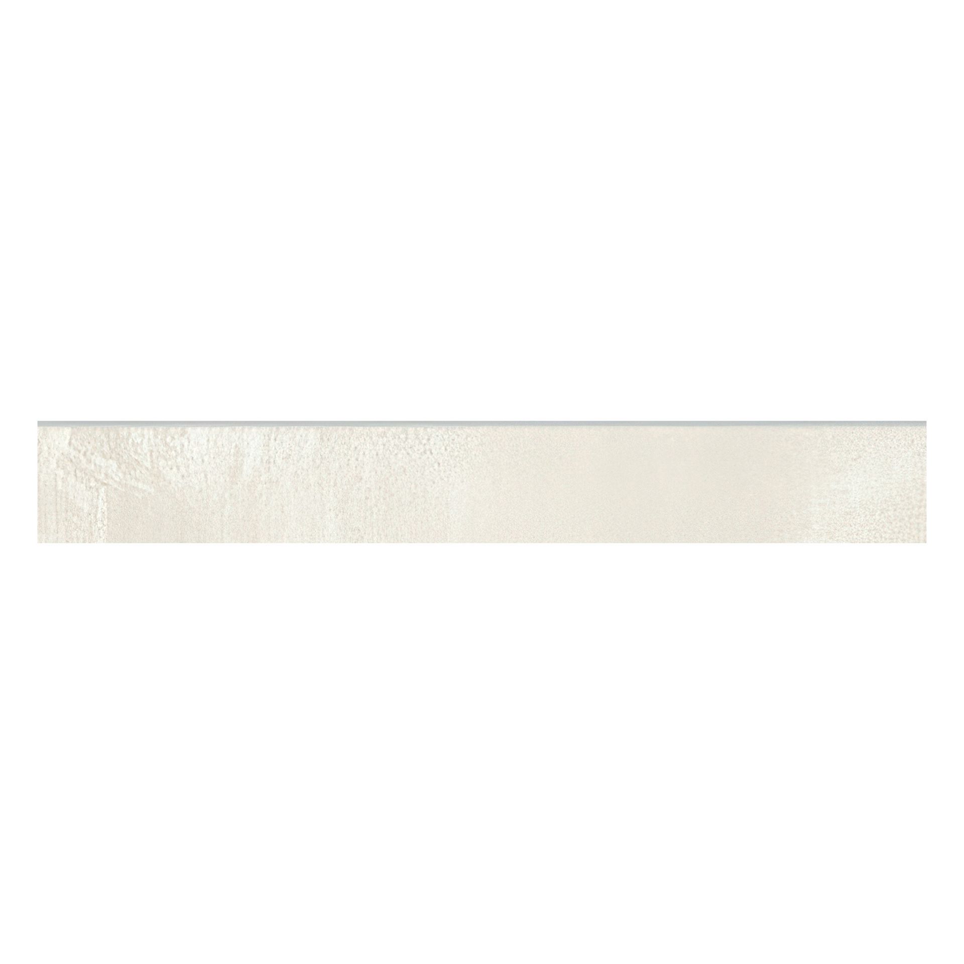Valiant 4x24 Matte Cement Look Porcelain Bullnose Tile (Valiant: Bianco)