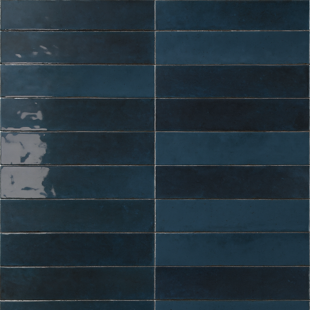 Aveline 3x11 Glossy Zellige Look Porcelain Subway Tile (Aveline - Lago)