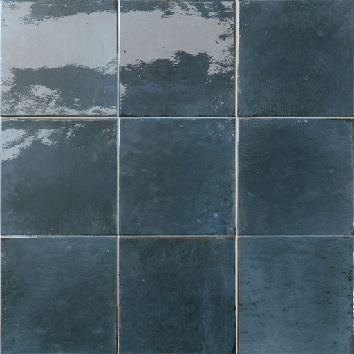 Aveline 6x6 Glossy Zellige Look Porcelain Tile (Aveline - Lago)