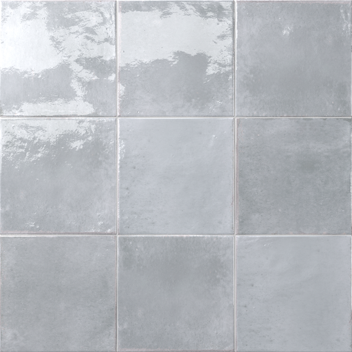 Aveline 6x6 Glossy Zellige Look Porcelain Tile (Aveline - Piedra)
