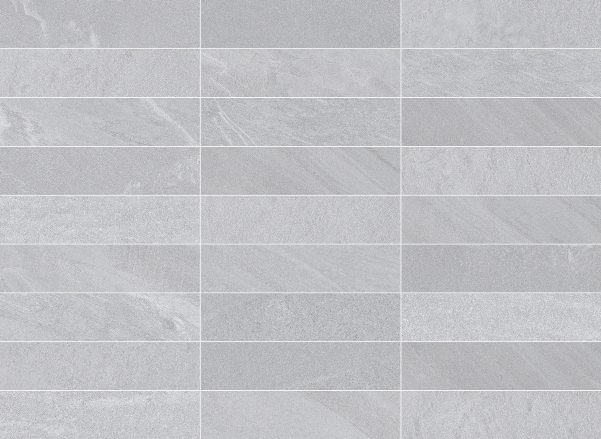 Cardoso 3x11 Stone Look Porcelain Subway Tile (Grey)