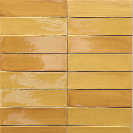 Lucida 3x9 Glossy Ceramic Subway Tile (Lucida: Miel)
