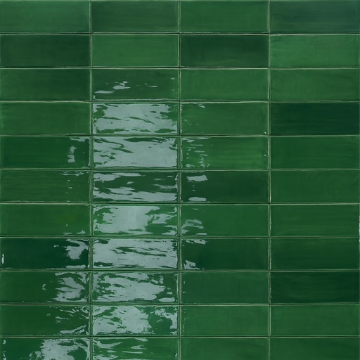 Lucida 3x9 Glossy Ceramic Subway Tile (Lucida: Verde)
