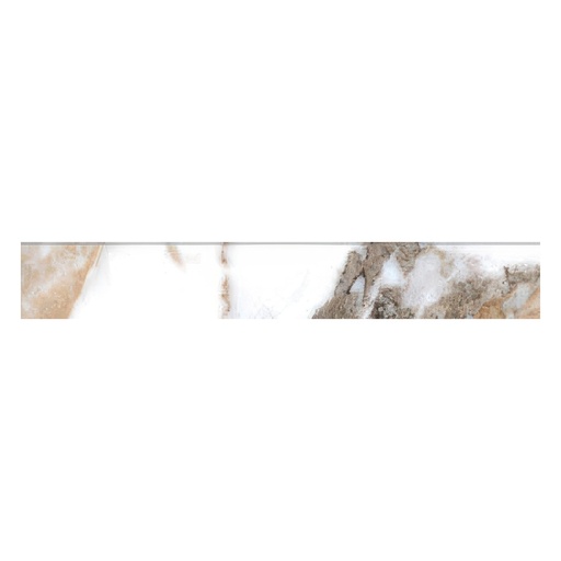 Epic 4x24 Satin or Polished Marble Look Porcelain Bullnose Tile