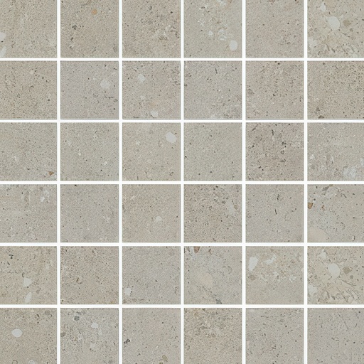 City Sidewalk 2x2 Stacked Matte Cement Look Porcelain Mosaic Tile