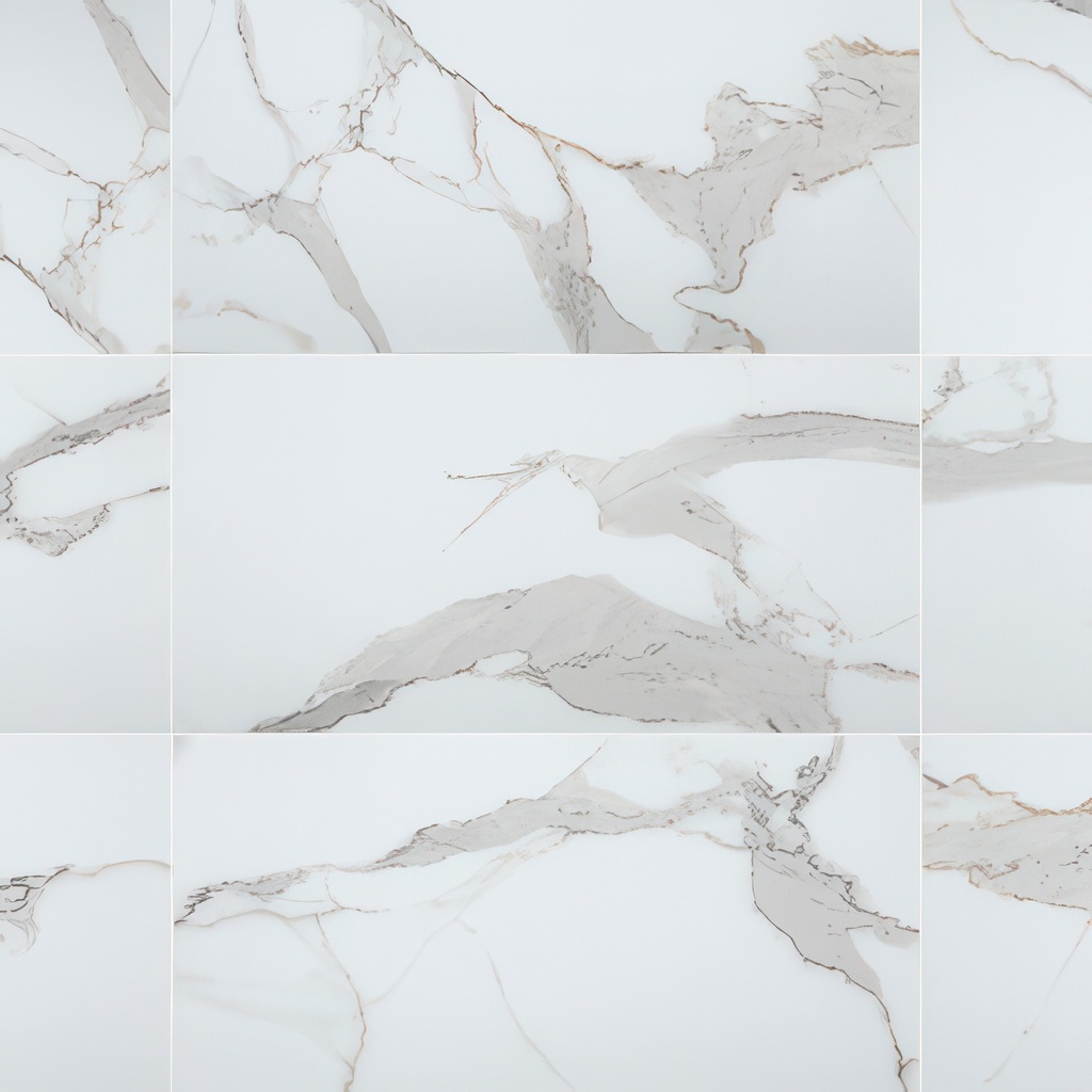 Veined 24x48 Satin Marble Look Porcelain Tile